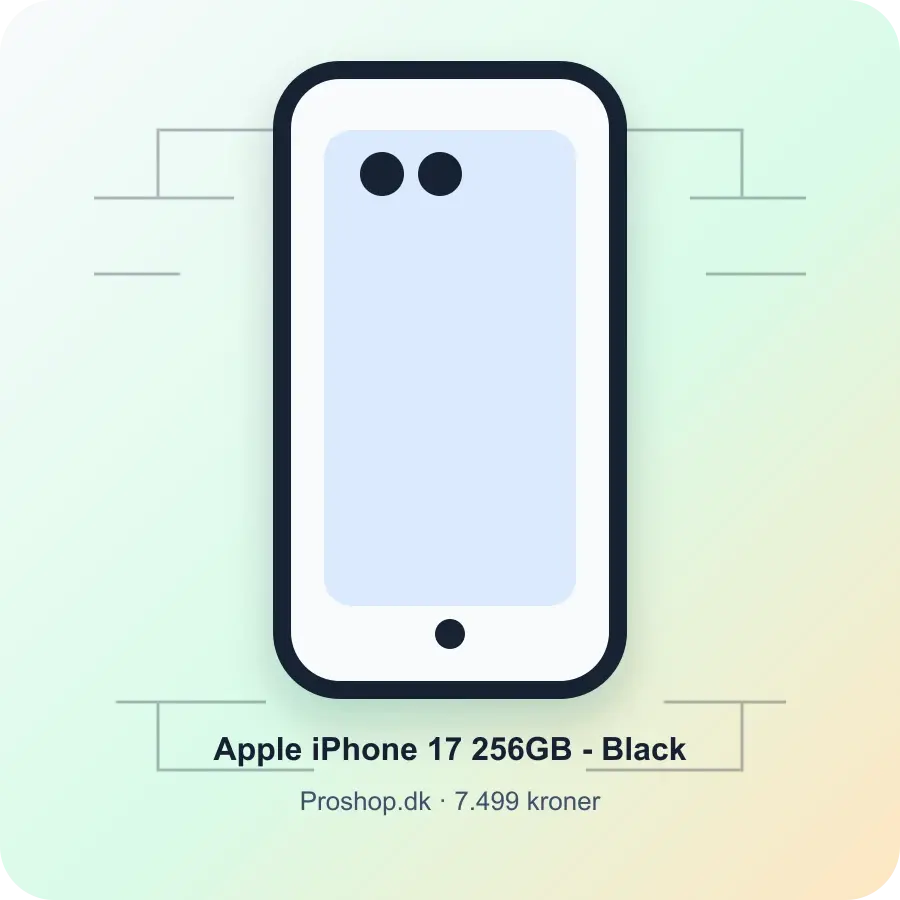 Apple iPhone 17 256GB - Black hos Proshop.dk