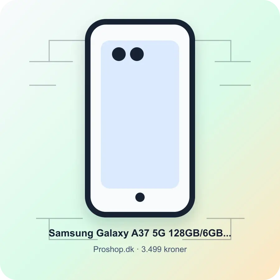 Samsung Galaxy A37 5G 128GB/6GB Enterprise Edition - Awesome Charcoal hos Proshop.dk
