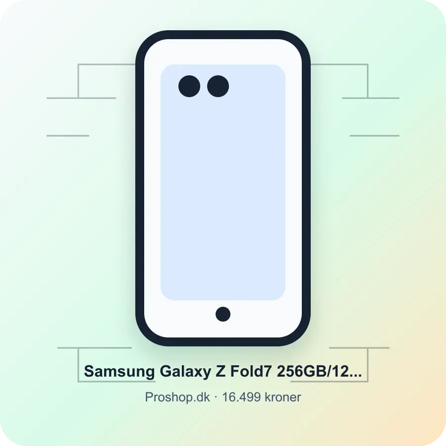 Samsung Galaxy Z Fold7 256GB/12GB - Jetblack hos Proshop.dk
