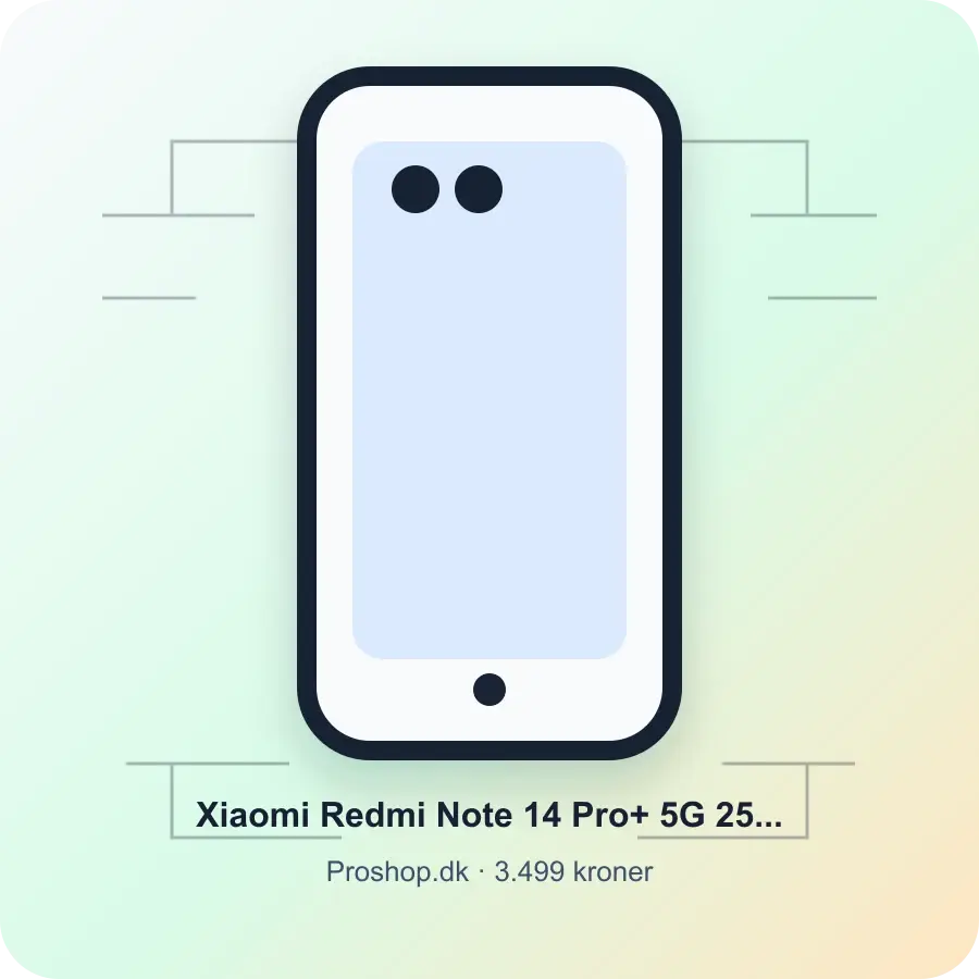 Xiaomi Redmi Note 14 Pro+ 5G 256GB/8GB - Midnight Black hos Proshop.dk
