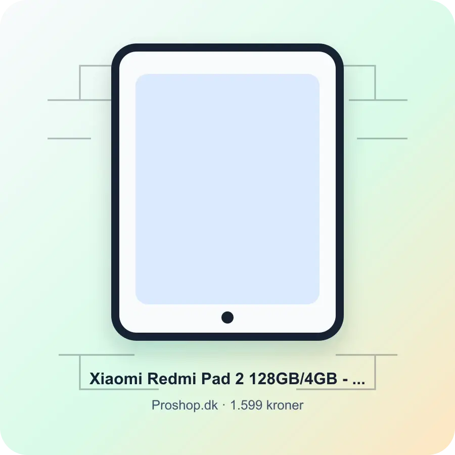 Xiaomi Redmi Pad 2 128GB/4GB - Graphite Grey hos Proshop.dk